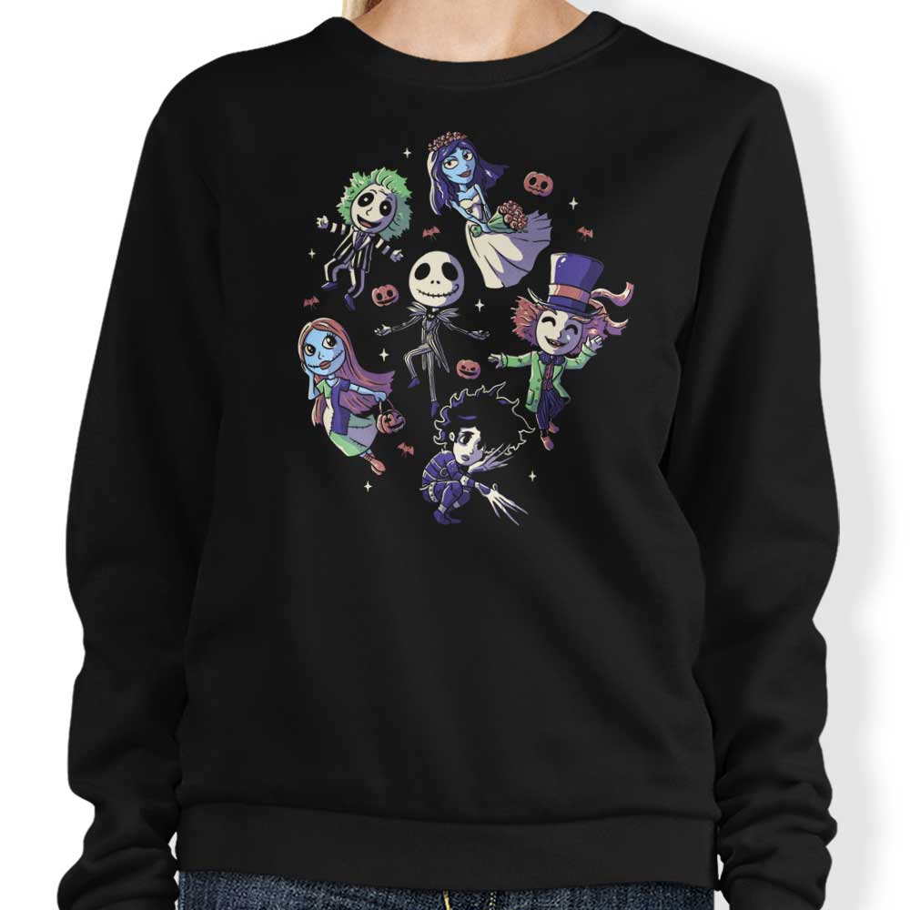Edu.ely's Burton's Halloween Themed Crewneck Sweatshirt for All Sizes