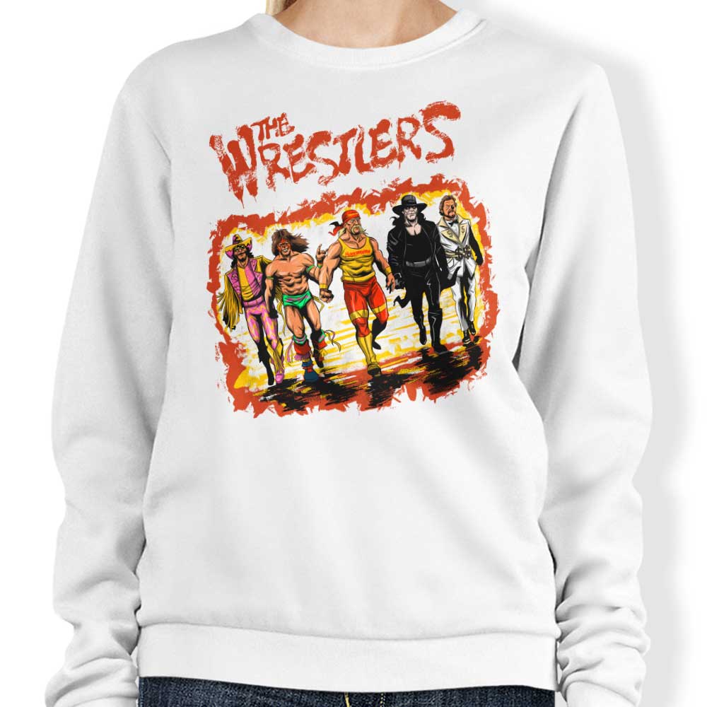 The Wrestlers Design Sweatshirt - A Stylish Clothing Piece
