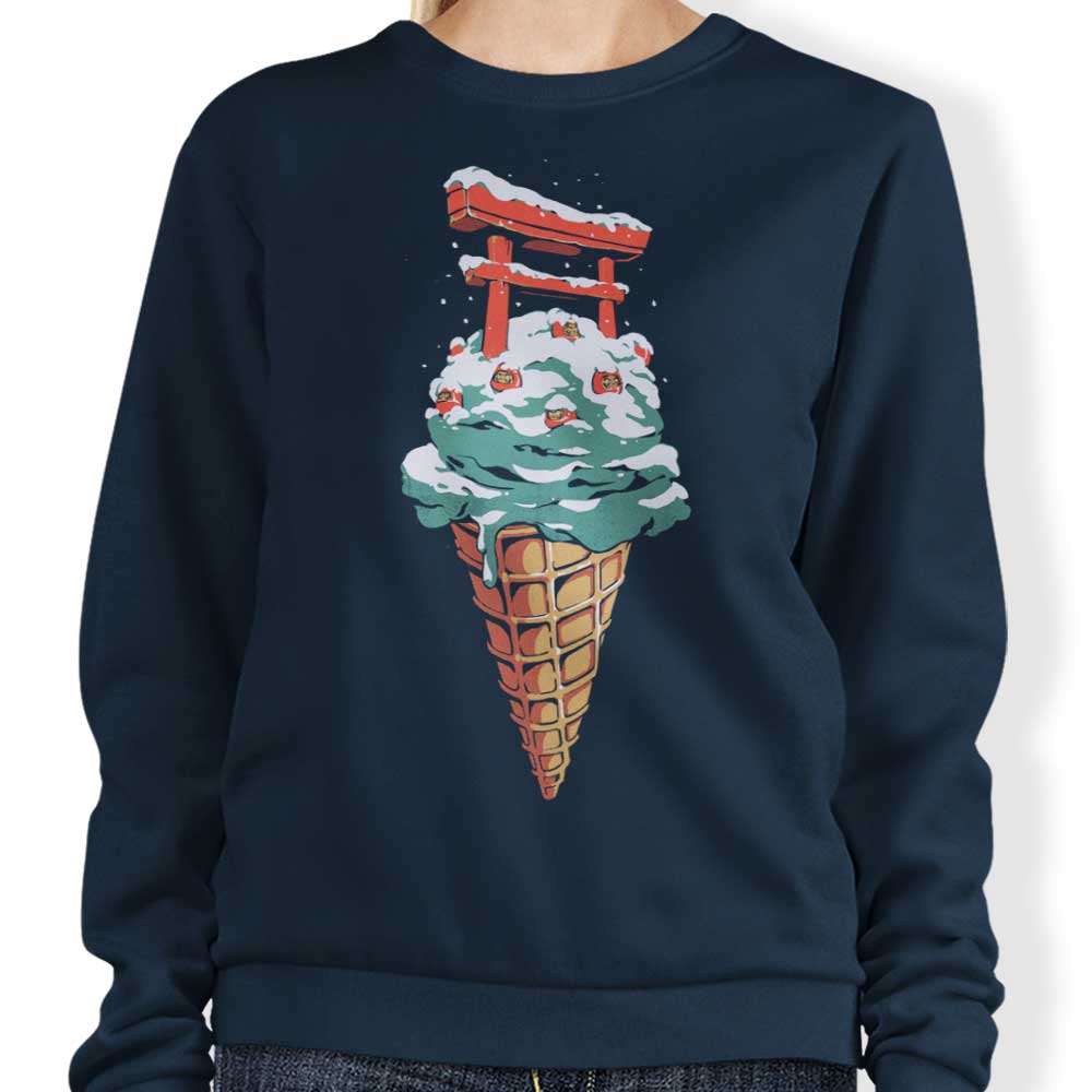 Japanese Ice Cream Inspired Crewneck Sweatshirt by Ilustrata