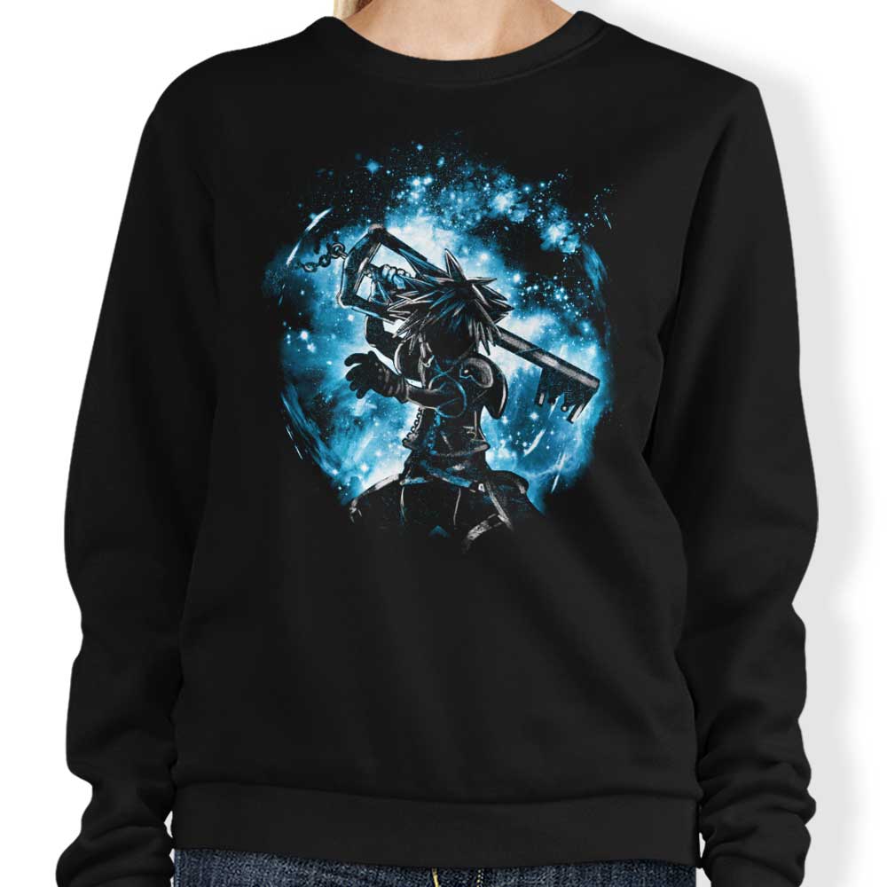 Cosmic Keyblade Crewneck Sweatshirt for Comfort and Style