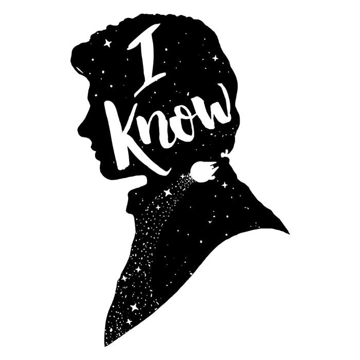 Creative Outpouring 'I Know' Crewneck Sweatshirt in S - 4XL Sizes