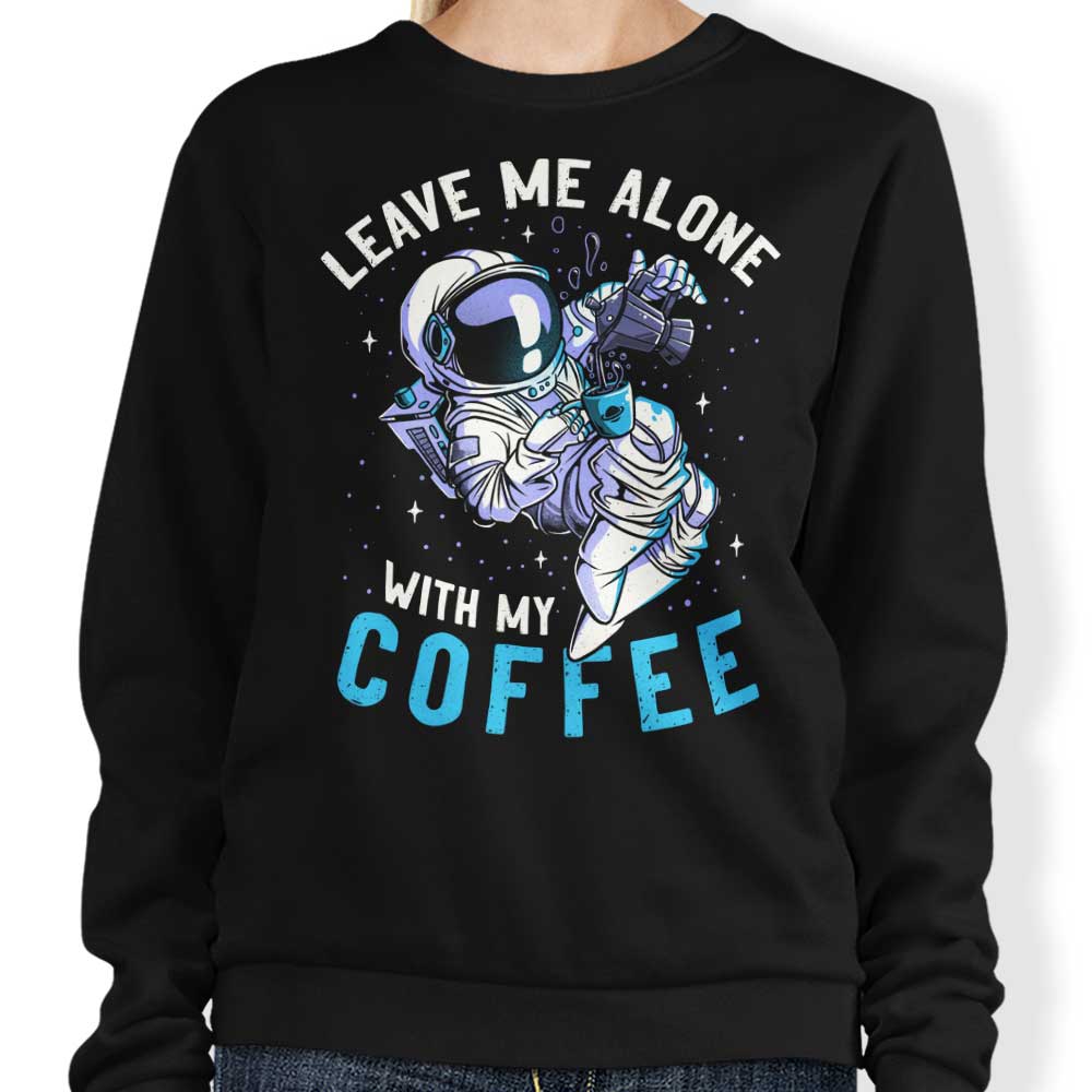 Stylish 'With My Coffee' Crewneck Sweatshirt for All Sizes