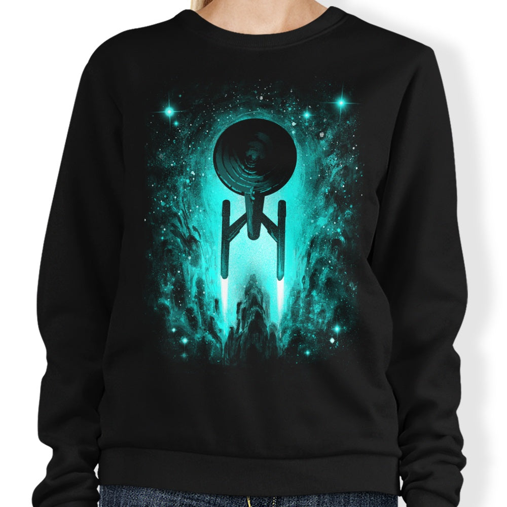 Alemaglia's Cosmic Voyages Sweatshirt for Space Enthusiasts