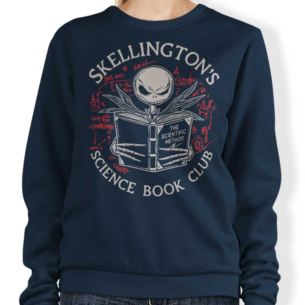 DeepFriedArt's Science Book Club Crewneck Sweatshirt in S - 4XL Sizes