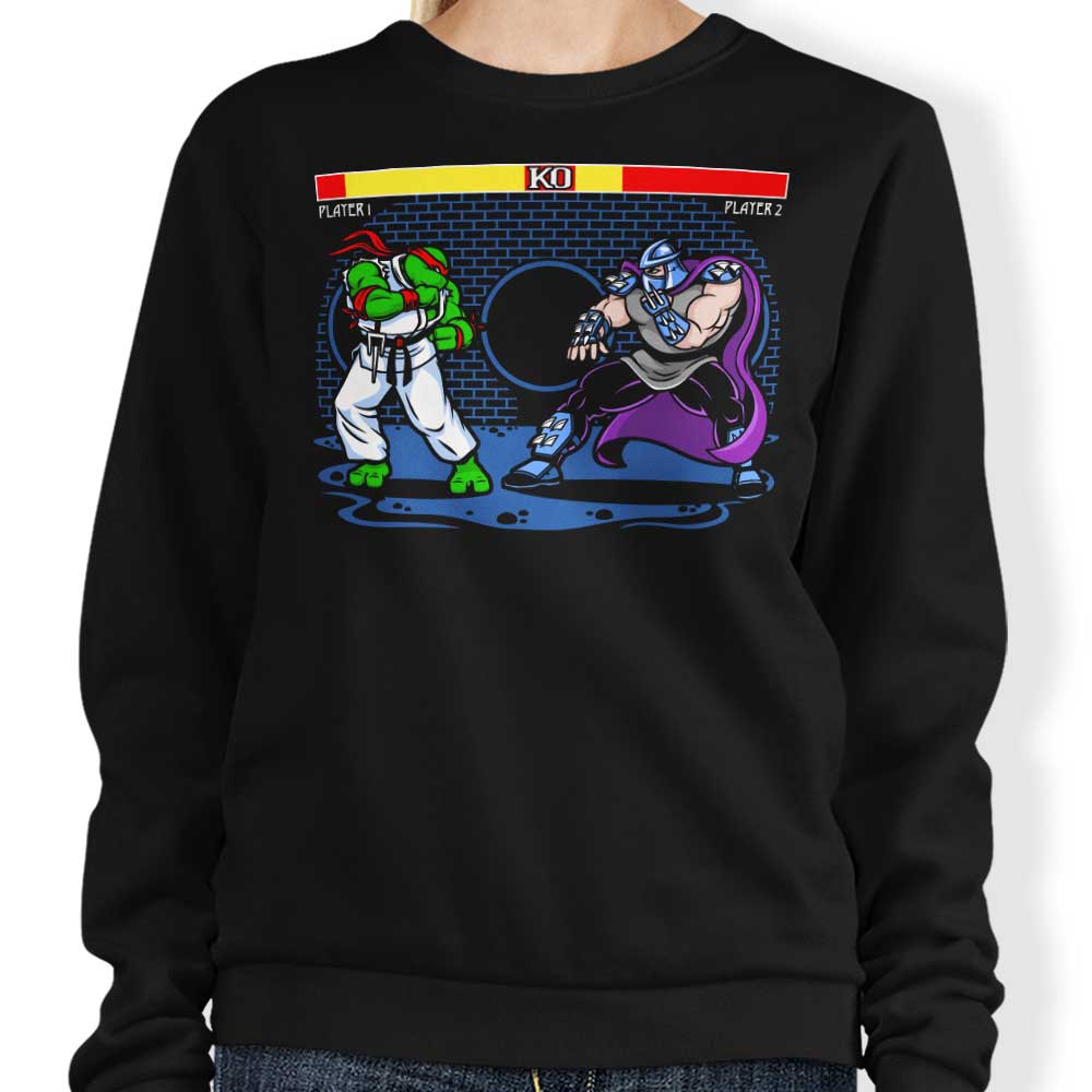 Harebrained Sewer Fighter Crewneck Sweatshirt in S - 4XL Sizes