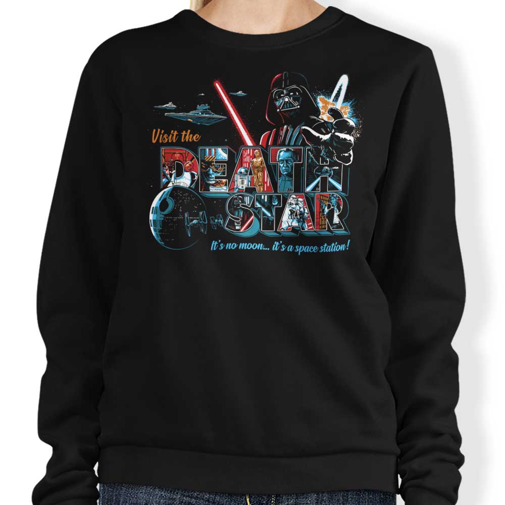 GoodIdeaRyan's Crewneck Space Station Sweatshirt in S - 4XL Sizes