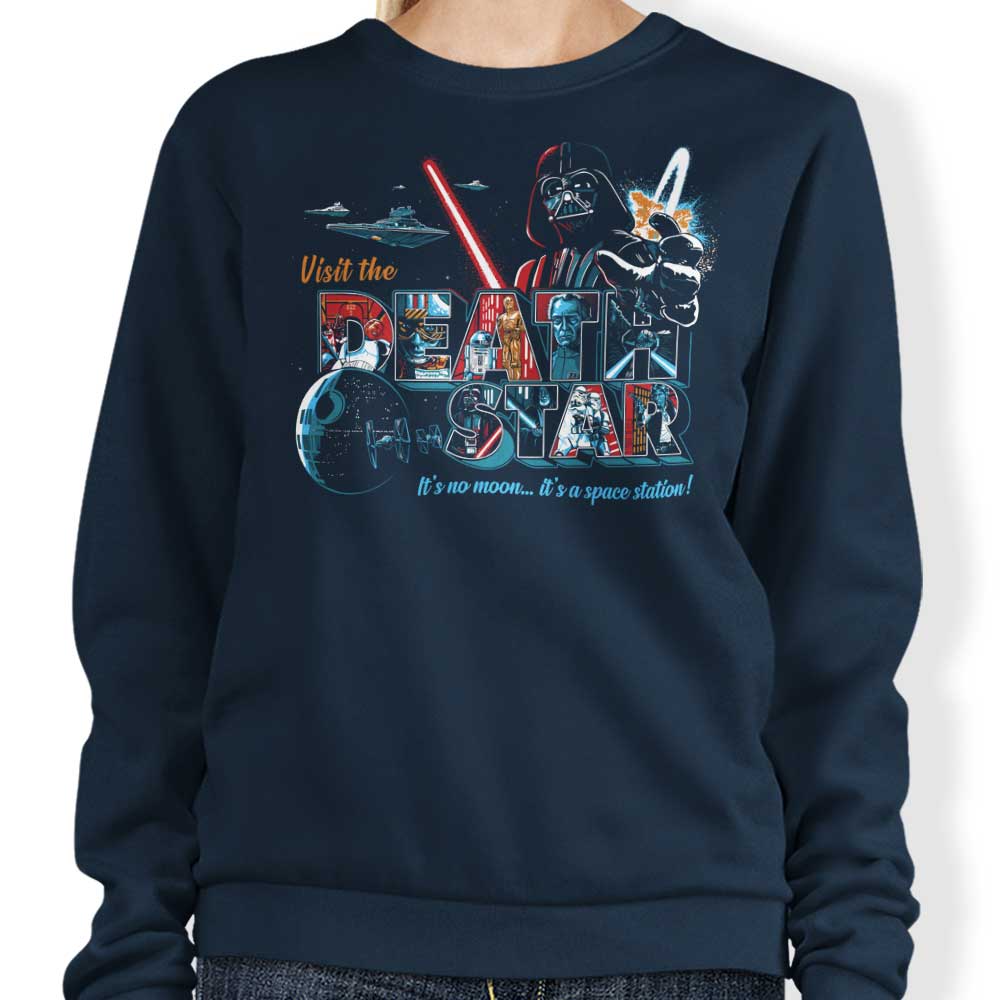 GoodIdeaRyan's Crewneck Space Station Sweatshirt in S - 4XL Sizes