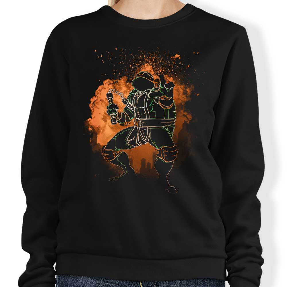 Donnie Illustrations' Orange - Inspired Crewneck Sweatshirt for All Sizes