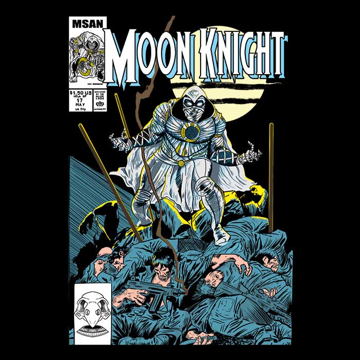 Moon Comic Themed Crewneck Sweatshirt for Men and Women