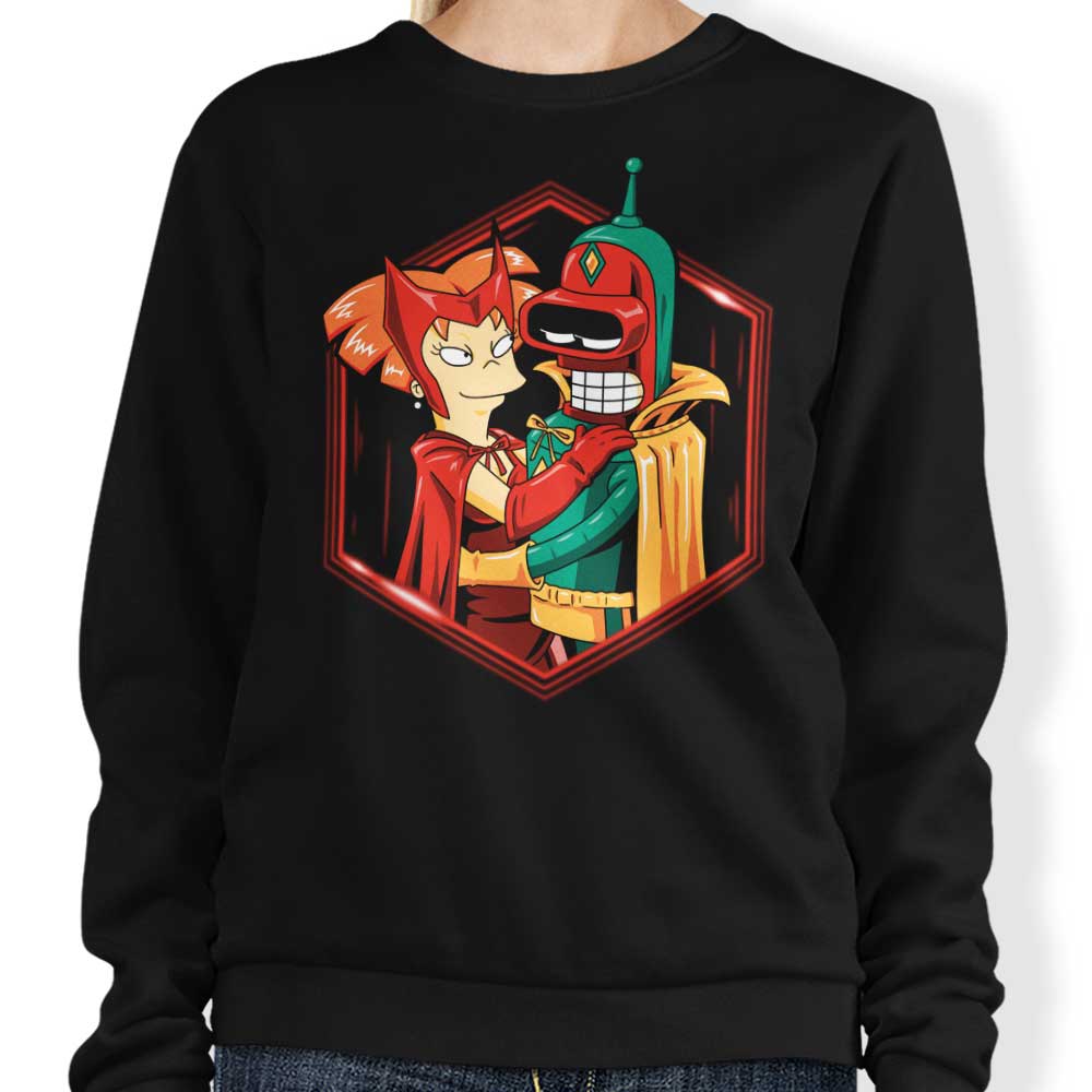Futuristic Couple Crewneck Sweatshirt for Fashion - Forward Individuals