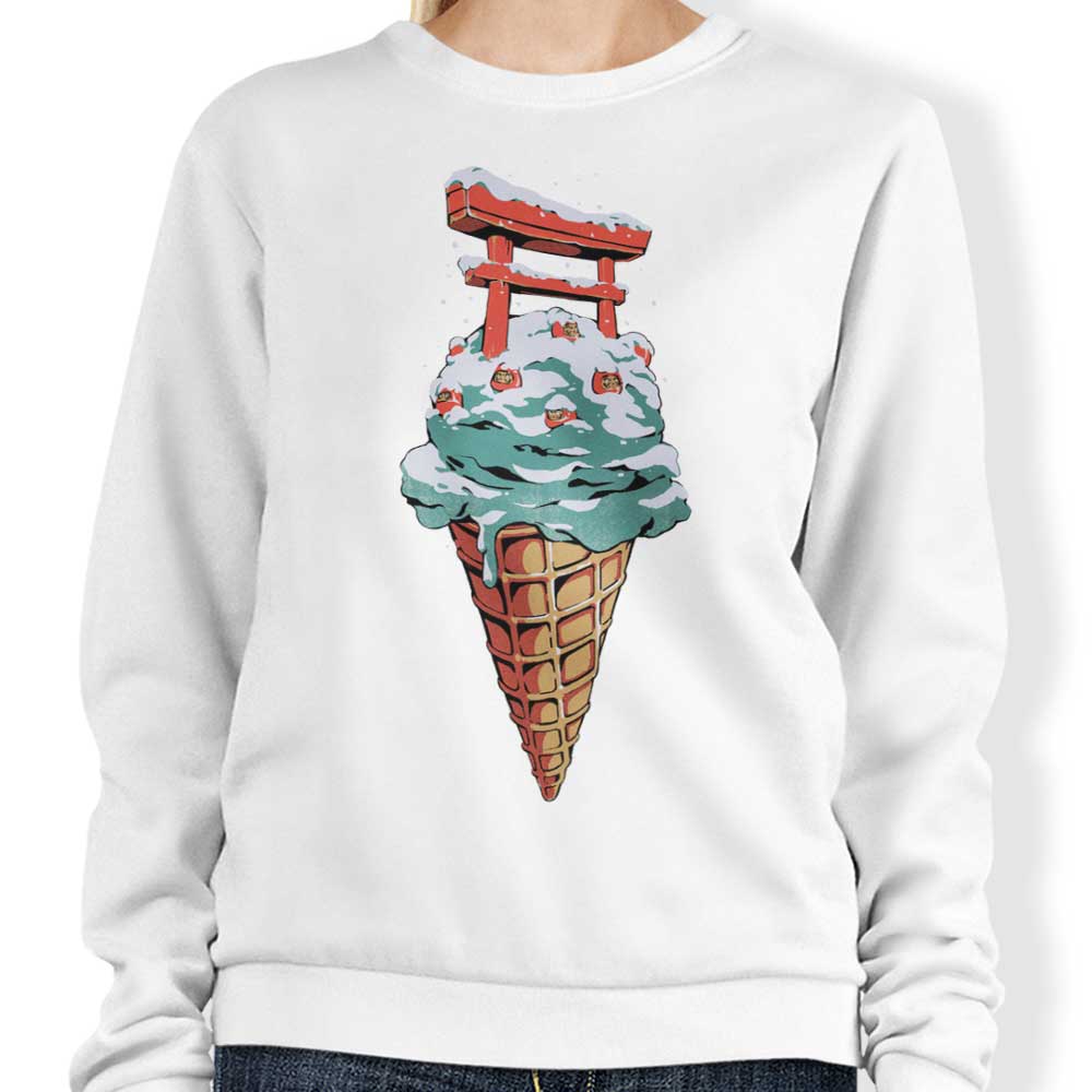 Japanese Ice Cream Inspired Crewneck Sweatshirt by Ilustrata