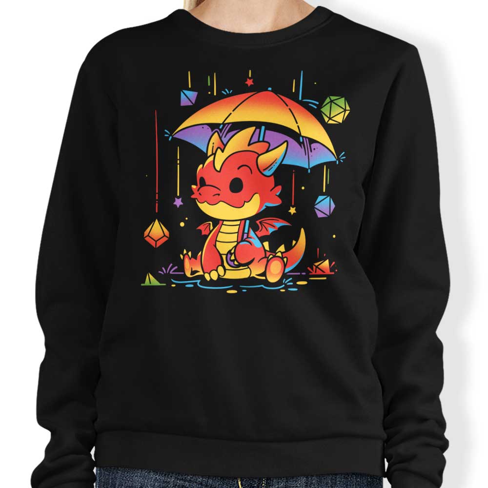 Rainy Dice Day Fashionable Sweatshirt for a Cozy Day