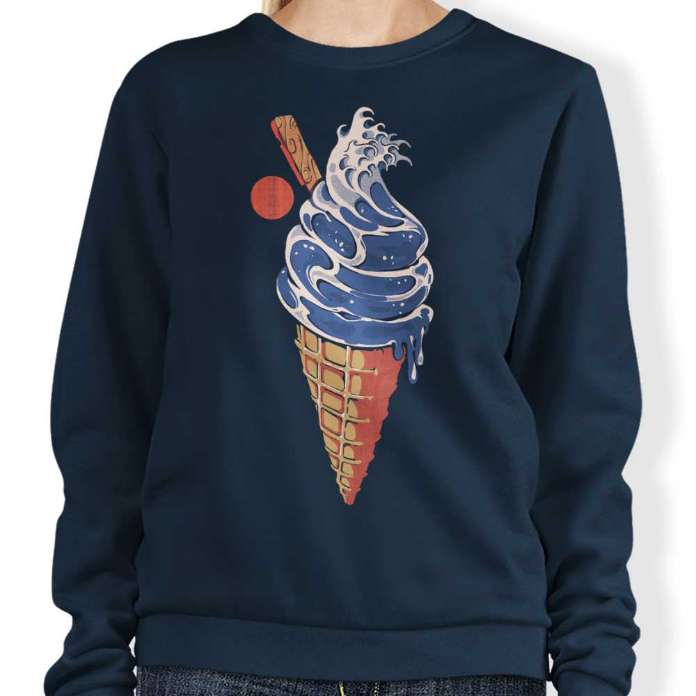 Fantastic Ice Cream Design Crewneck Sweatshirt by Ilustrata