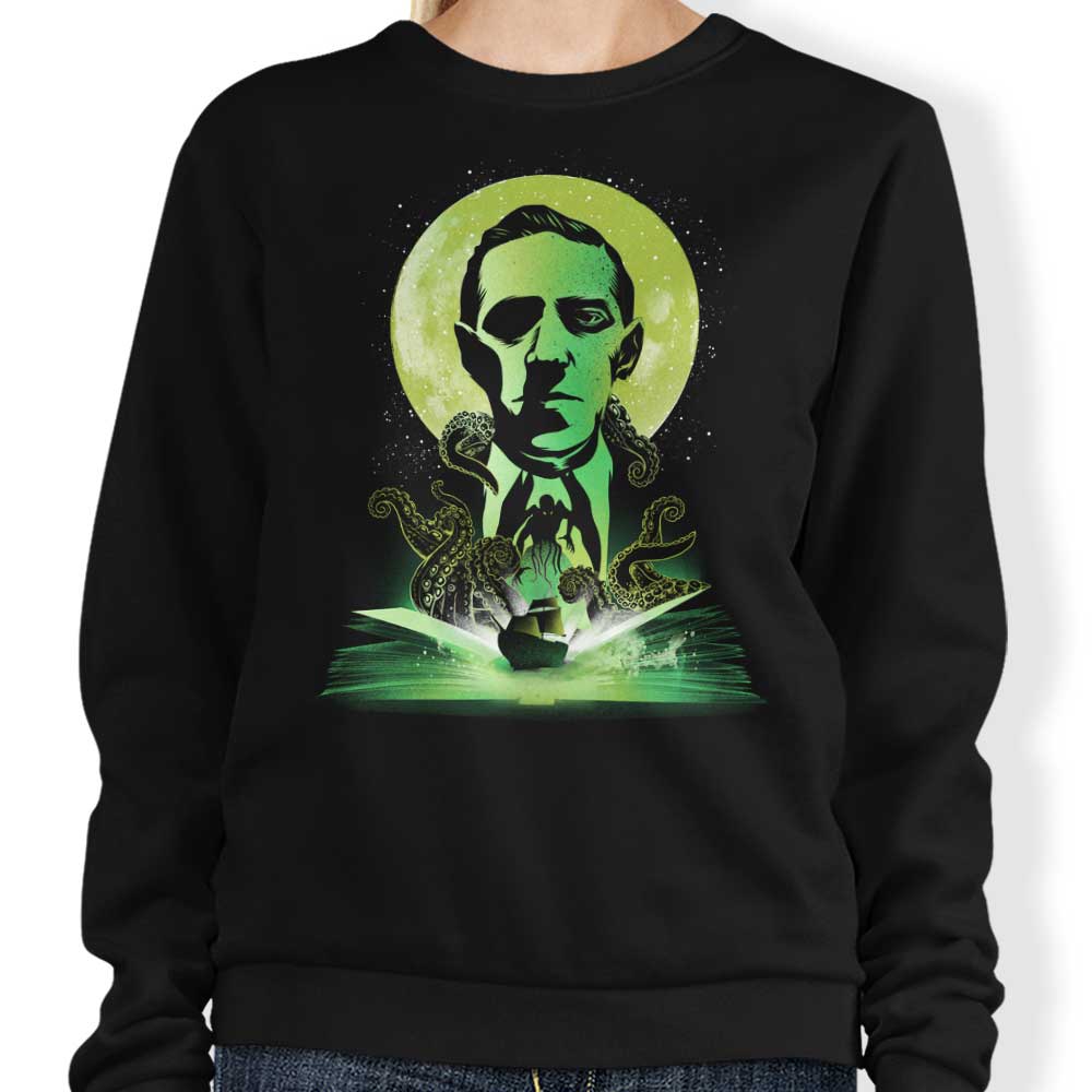 Lovecraft Book Design Crewneck Sweatshirt - Available in S to 4XL