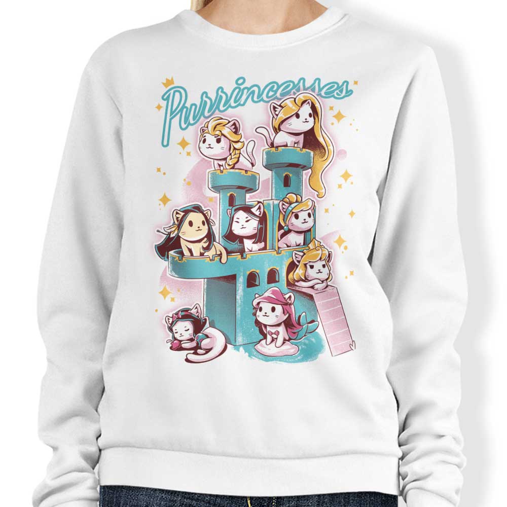 Cozy Studio Yumie 'Purrincesses' Crewneck Sweatshirt in S - 4XL