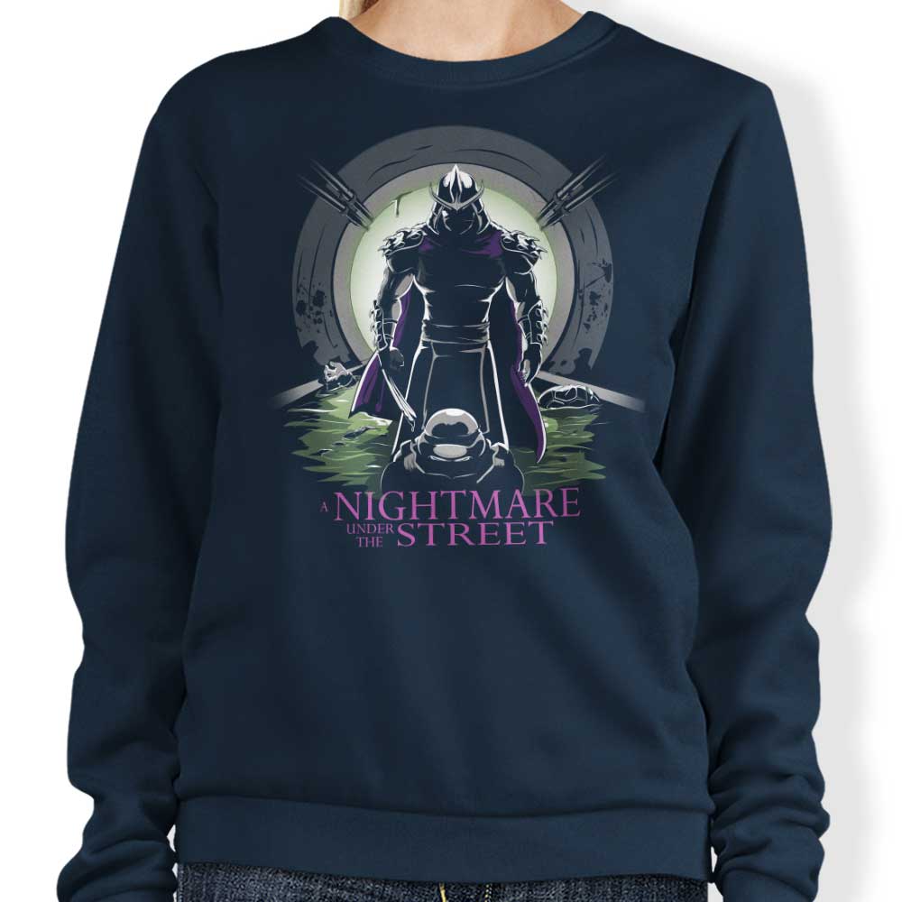Aaron Morales Designs' Spooky 'Nightmare Under the Street' Sweatshirt for Fashion Lovers