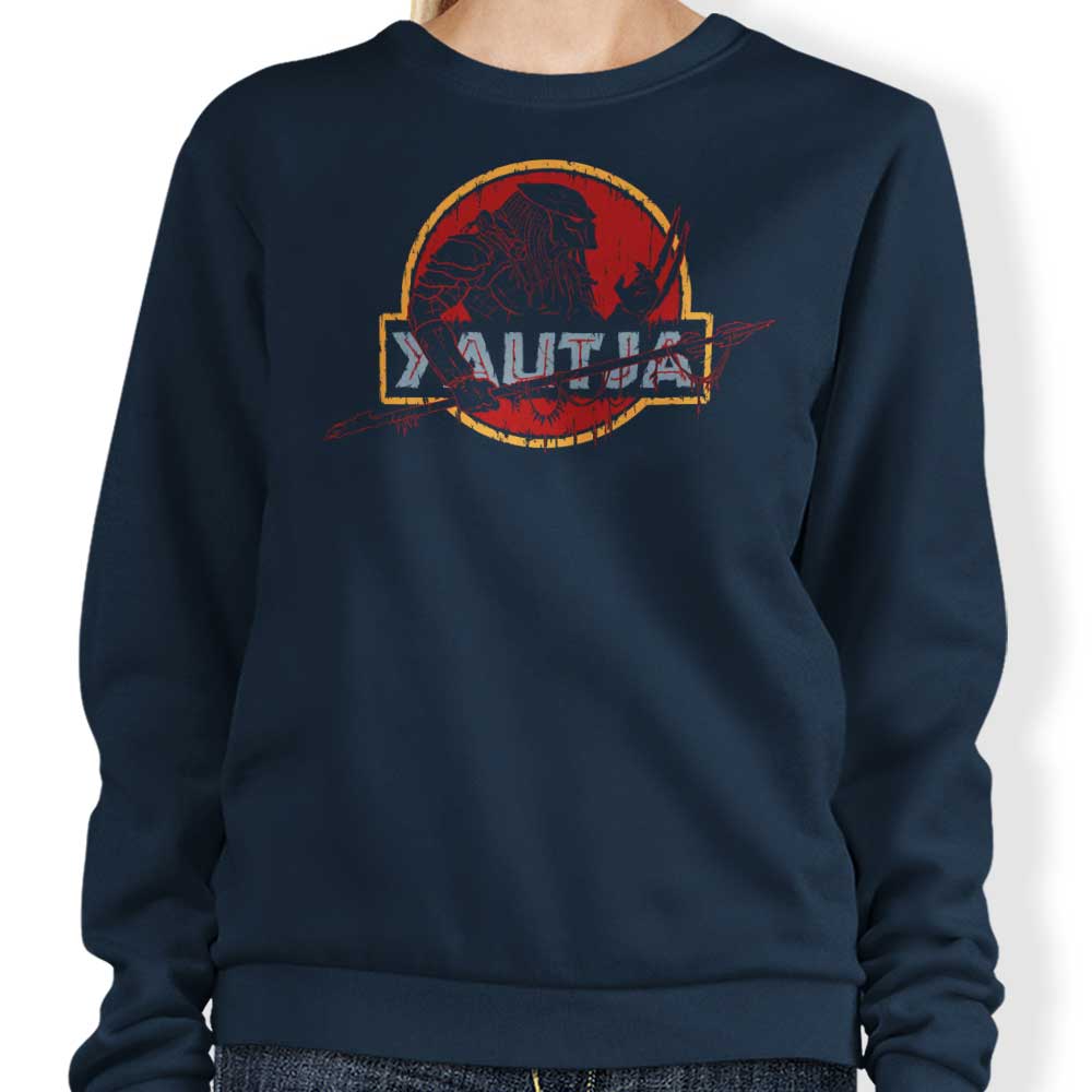 Yautja Crewneck Sweatshirt from Crumblin' Cookie - Comfortable and Durable Apparel