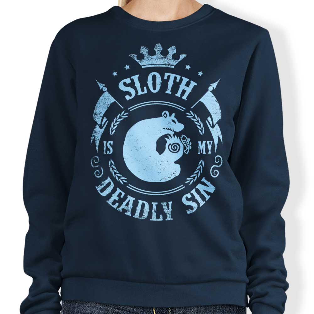 Typhoonic Art's 'Sloth is My Sin' Crewneck Sweatshirt - A Comfortable and Stylish Garment