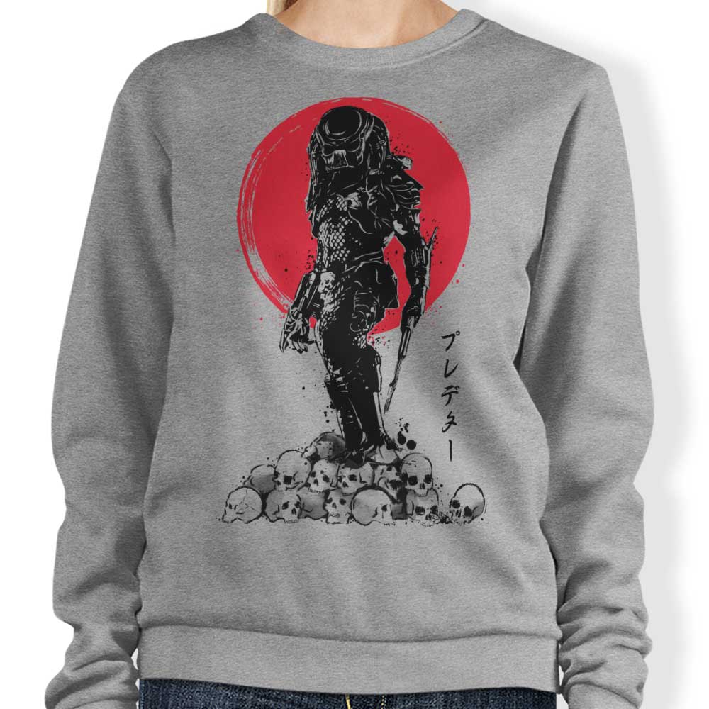 Authentic Yautja Hunter Inspired Crewneck Sweatshirt for Casual Wear