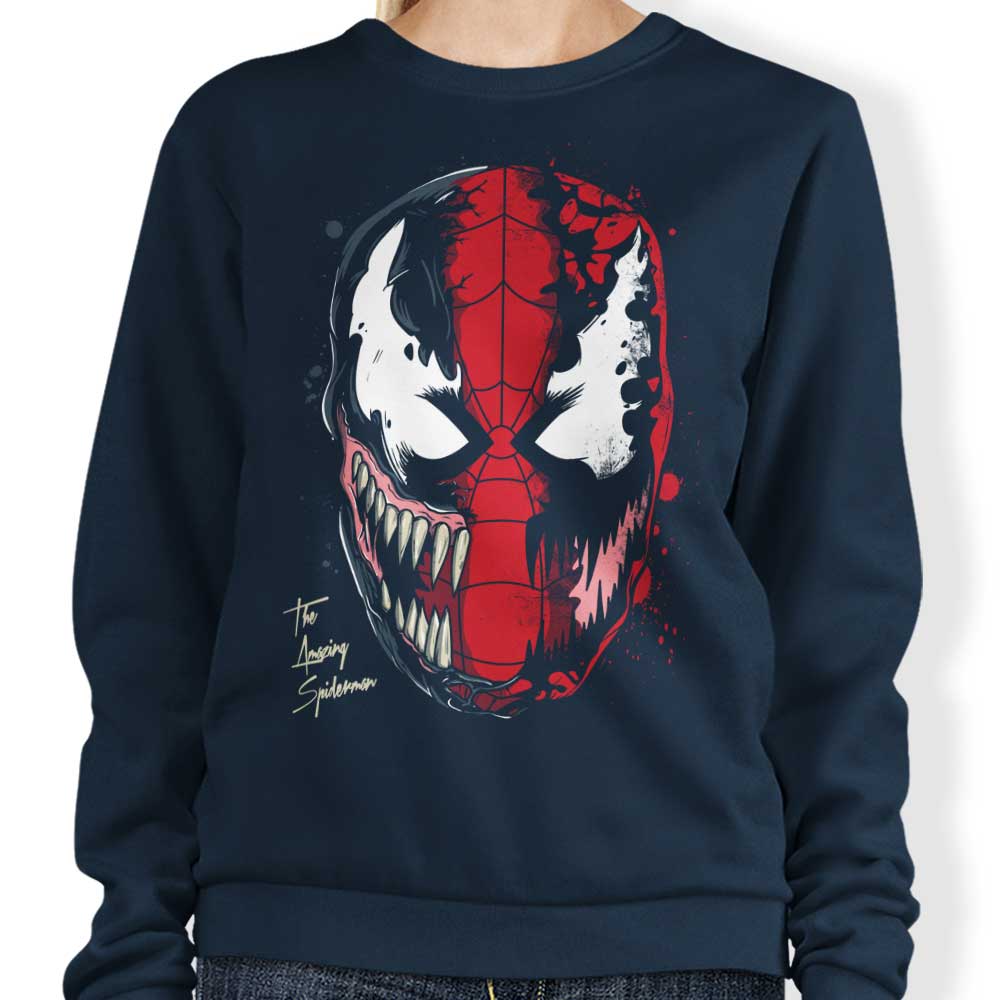 Soulkr's Comfortable Daft Spider Crewneck Sweatshirt in S - 4XL Sizes