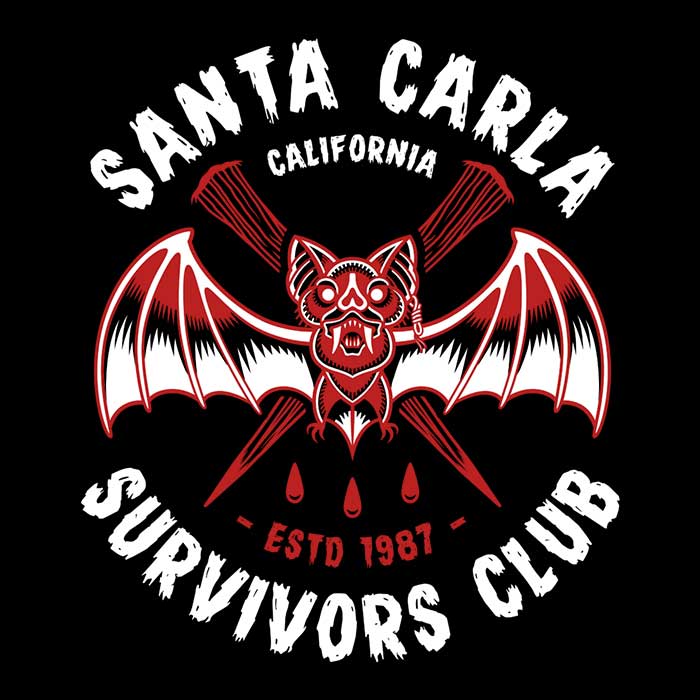 Santa Carla Survivors Crewneck Sweatshirt - Comfortable and Durable Apparel
