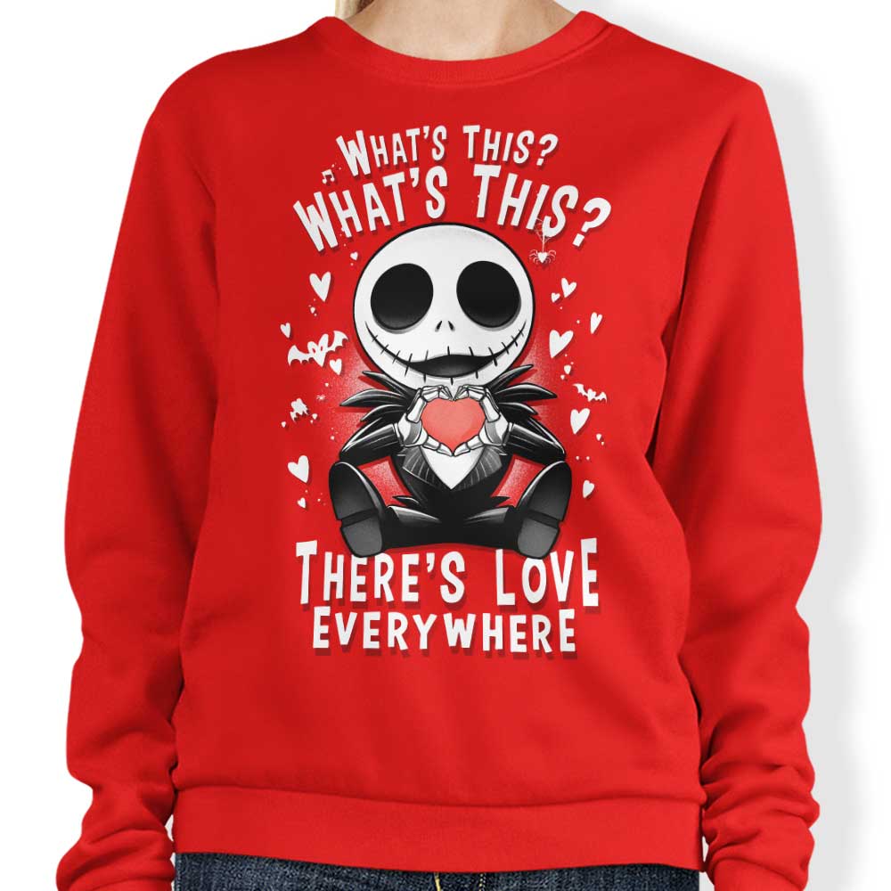 Alemaglia's 'Love Everywhere' Comfortable Crewneck Sweatshirt