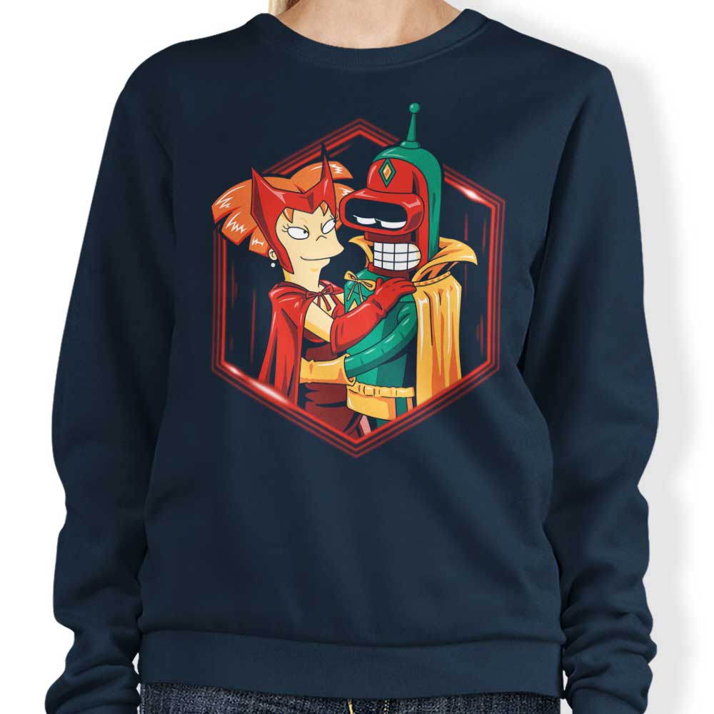 Futuristic Couple Crewneck Sweatshirt for Fashion - Forward Individuals