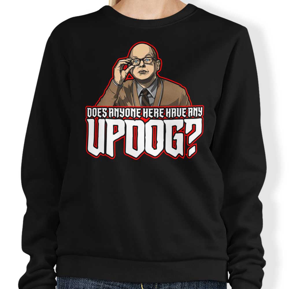 Bolt from the Blue Updog Crewneck Sweatshirt for Men and Women