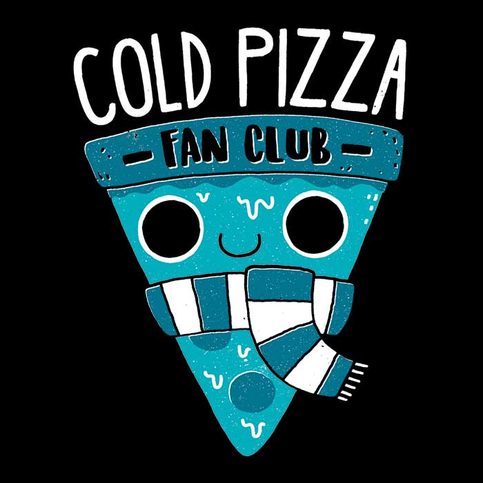 Exclusive Cold Pizza Fan Club Crewneck Sweatshirt for All Sizes