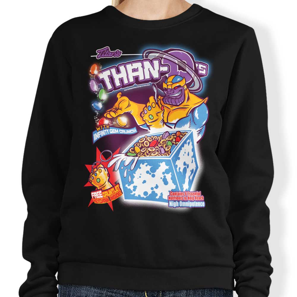 Poopsmoothie Than-O's Comfortable Crewneck Sweatshirt Sizes from S to 4XL