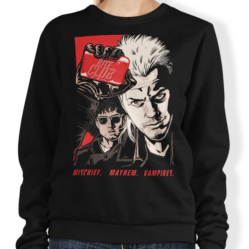 Bite Club Crewneck Sweatshirt - Comfortable Apparel from GoodIdeaRyan