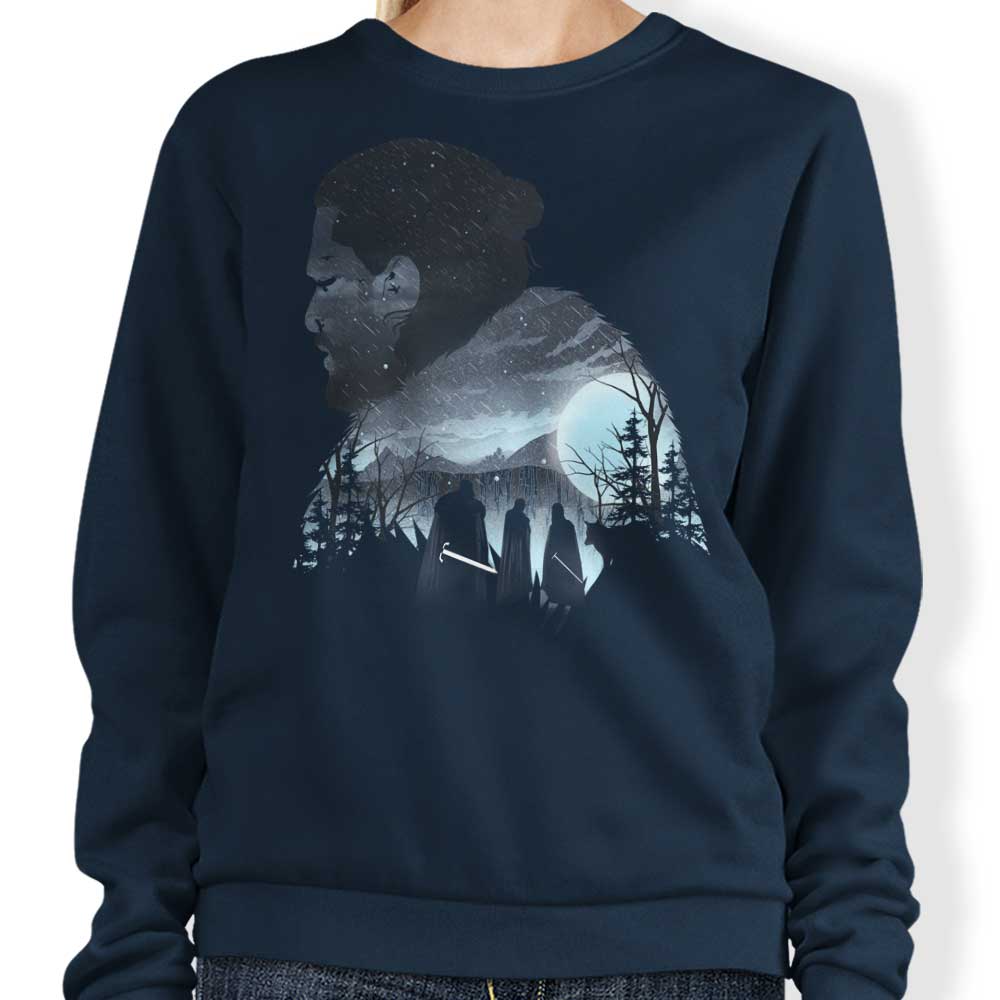 Stylish White Wolf Crewneck Sweatshirt for All Sizes