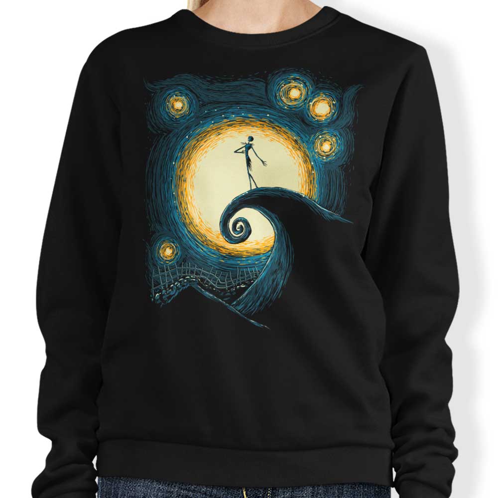 Starry Nightmare Crewneck Sweatshirt - A Fashionable and Comfortable Apparel