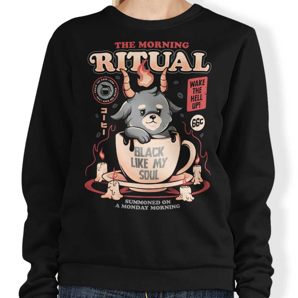 Edu.ely's Comfortable Morning Ritual Crewneck Sweatshirt in S - 4XL
