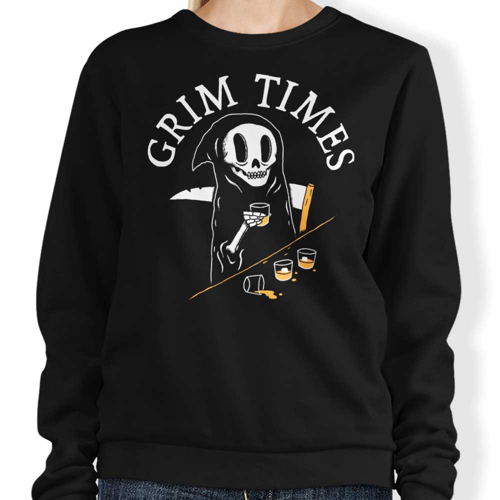 DinoMike's Grim Times Crewneck Sweatshirt for All Sizes