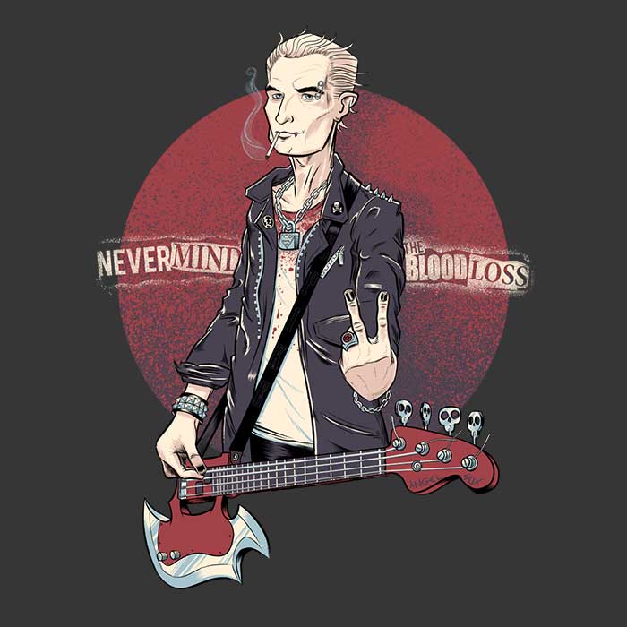 Kgullholmen's Stylish 'Nevermind the Blood Loss' Sweatshirt