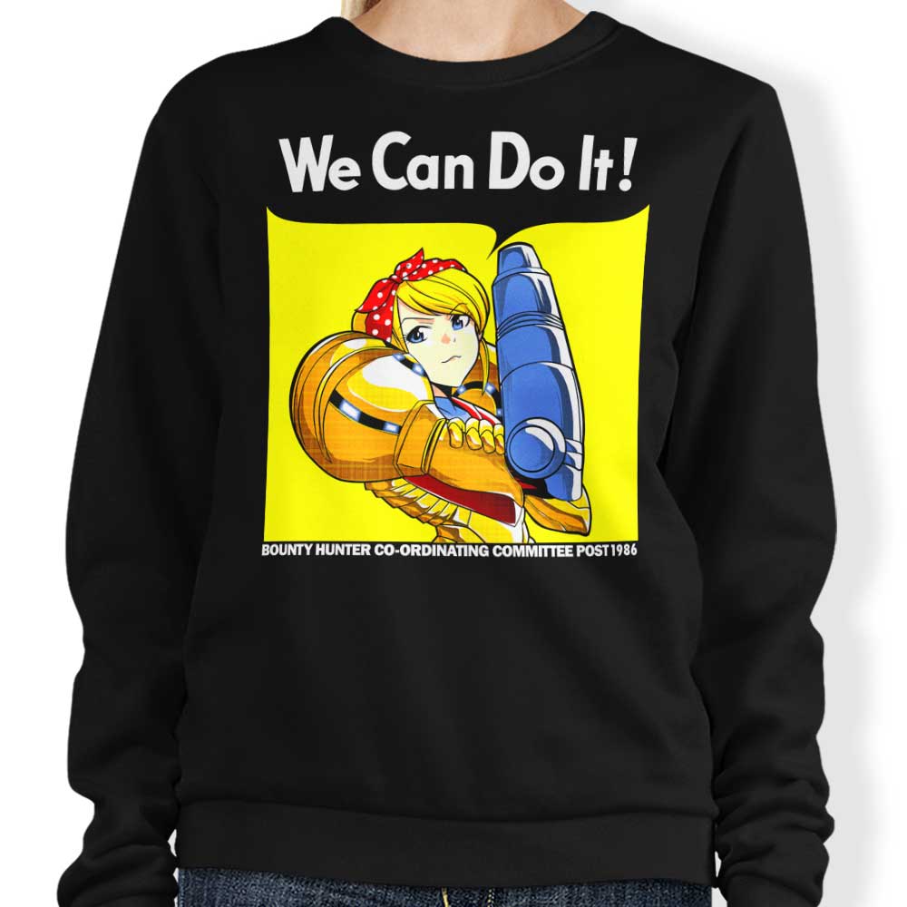 Inspirational 'We Can Do it' Crewneck Sweatshirt by Coinbox Tees