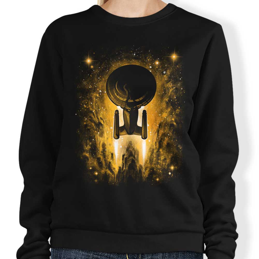 Alemaglia's Comfortable New Space Voyages Crewneck Sweatshirt