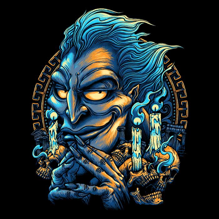The Monarch of the Underworld Crewneck Sweatshirt by Glitchygorilla