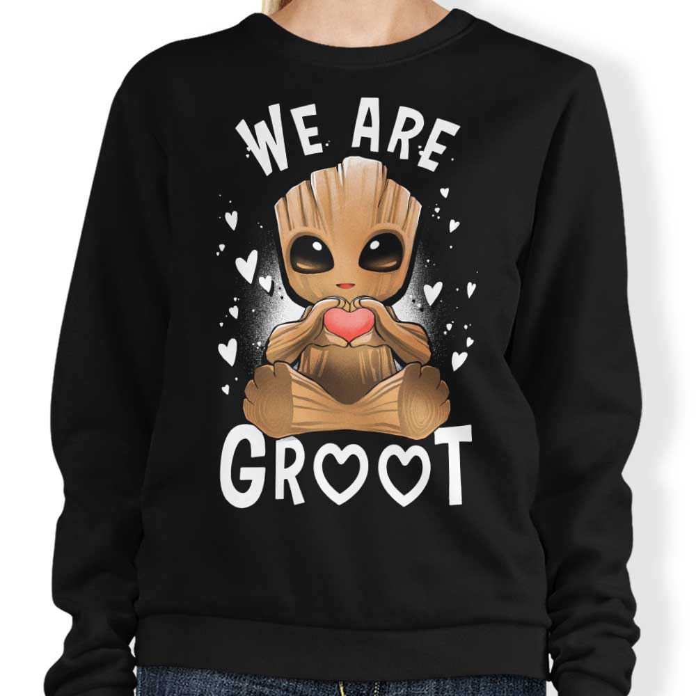 Alemaglia's 'We Are Love' Crewneck Sweatshirt for All Sizes