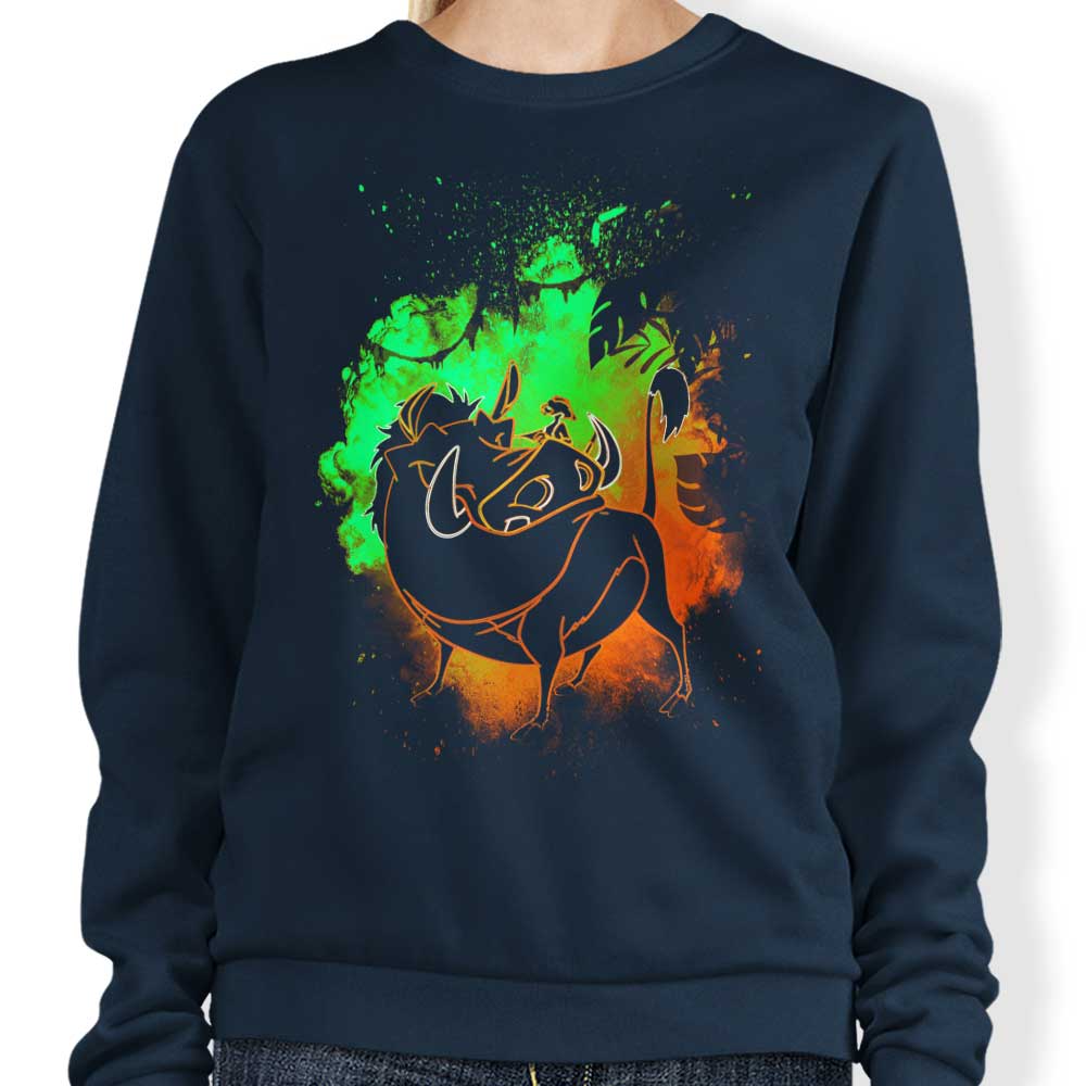 Comfortable 'Hakuna Matata Soul' Crewneck Sweatshirt in S - 4XL