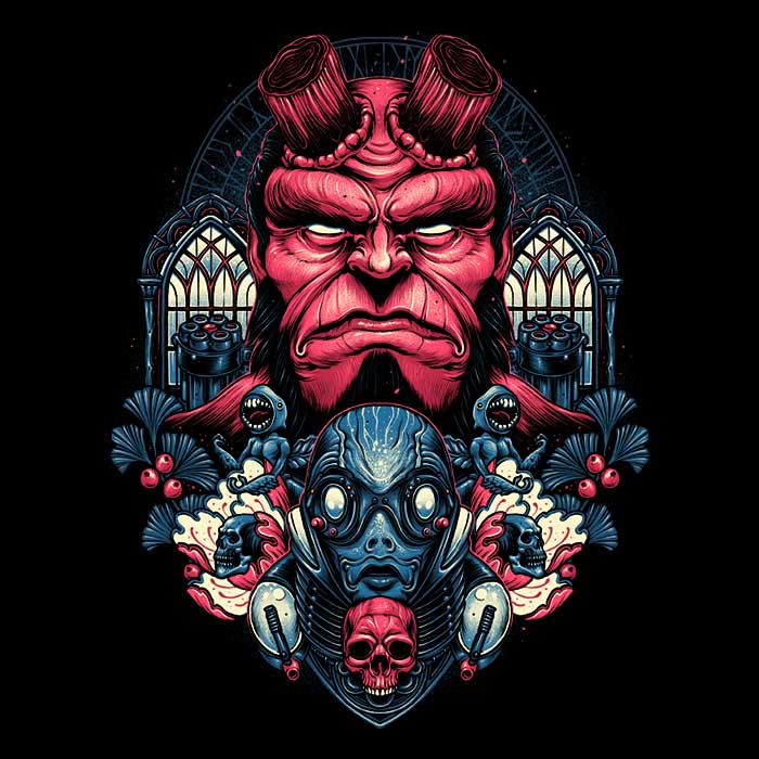 Glitchygorilla's Fire and Water Crewneck Sweatshirt in S - 4XL Sizes