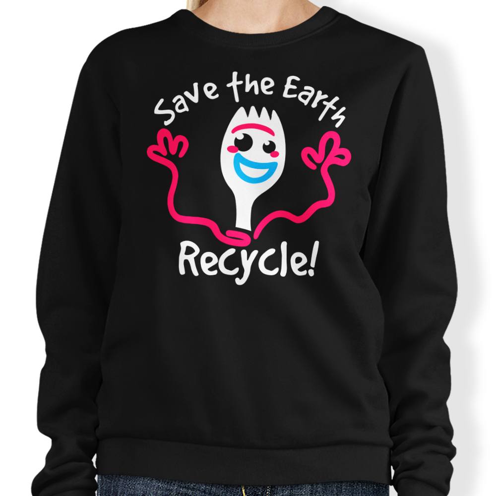 NemiMakeIt's Comfortable Recycle Crewneck Sweatshirt in S - 4XL