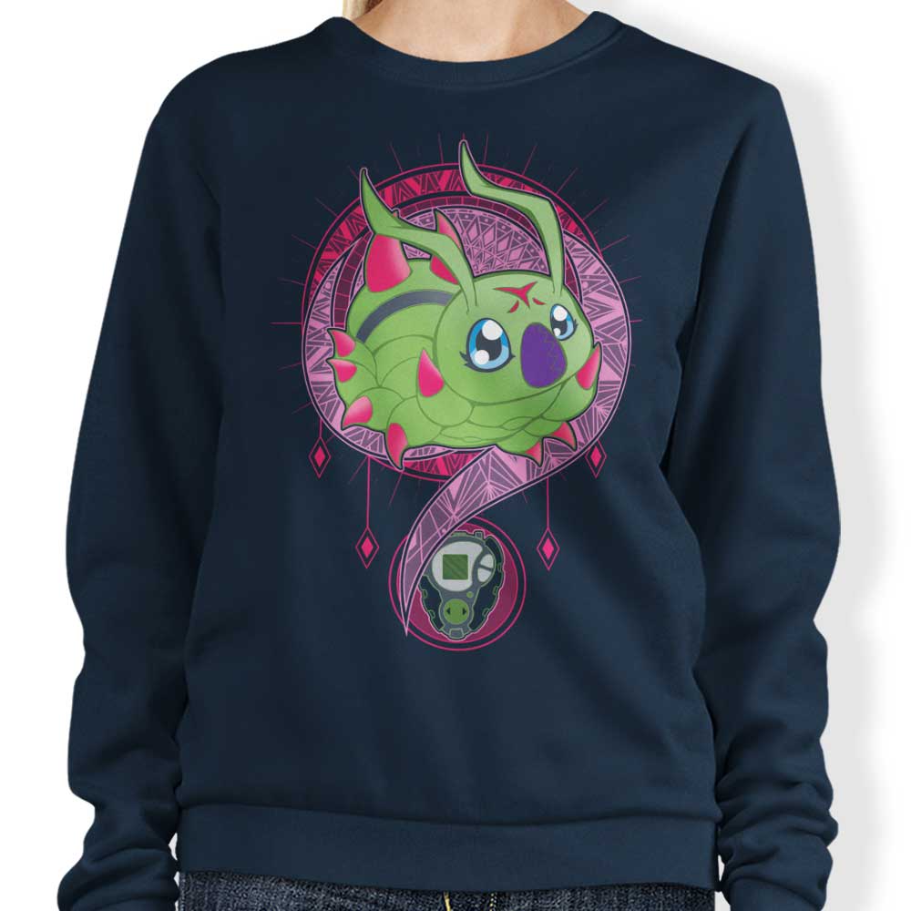 Kindness Crest Crewneck Sweatshirt - A Comfortable Apparel from Chocolate Raisin Fury