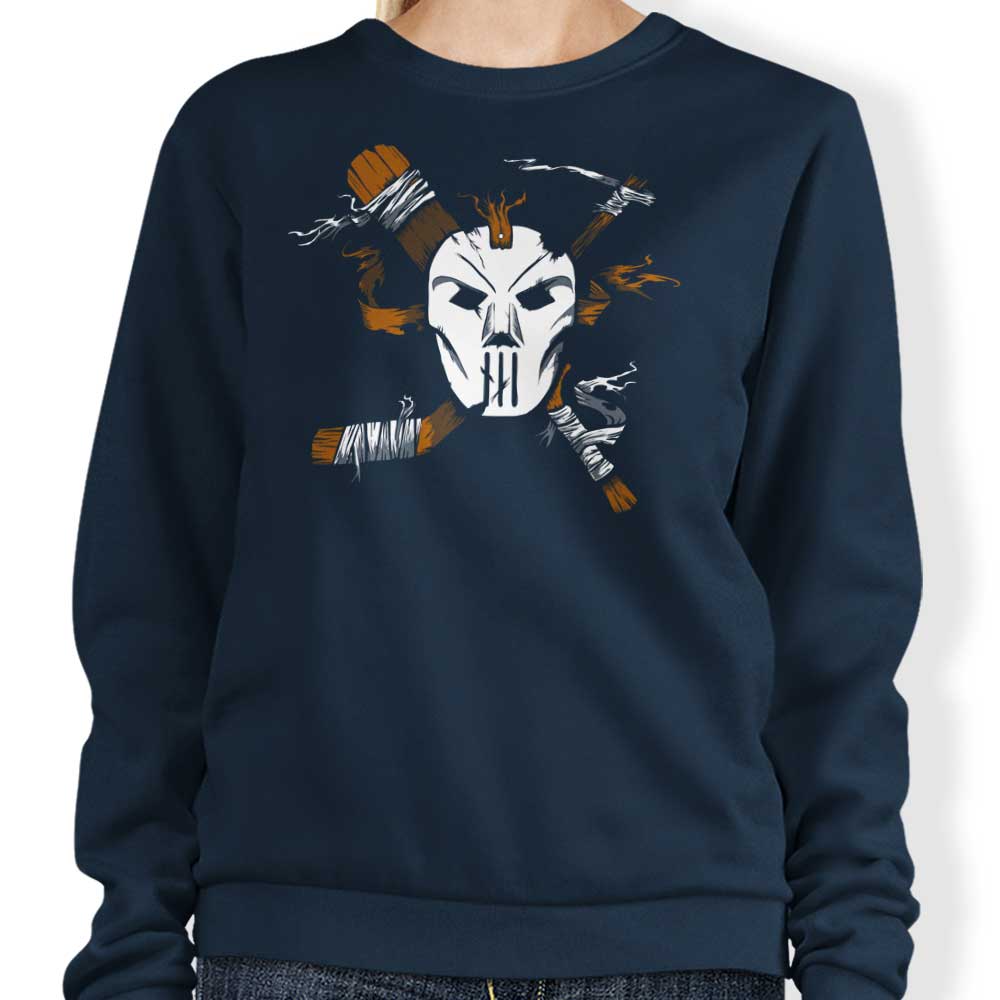 TwistMedia's Masked Chaos Crewneck Sweatshirt for All Sizes