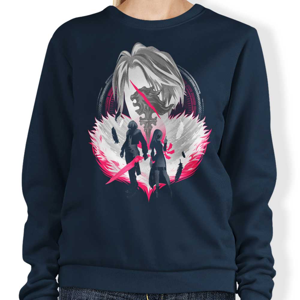 Hypertwenty Gunblade Silhouette Comfortable Crewneck Sweatshirt