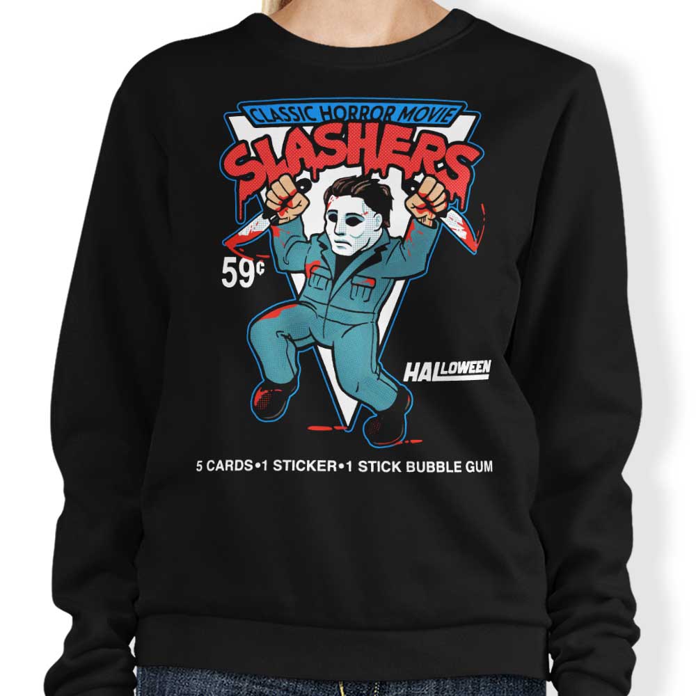 Harebrained's Haddonfield Classic Slashers Comfortable Crewneck Sweatshirt
