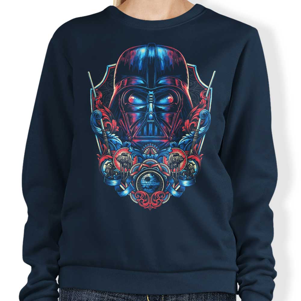 Dark Emblem Crewneck Sweatshirt by Glitchygorilla in S - 4XL Sizes