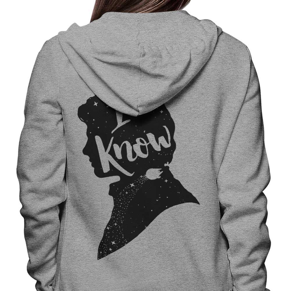 Creative Outpouring 'I Know' Branded Zip Up and Pullover Hoodies