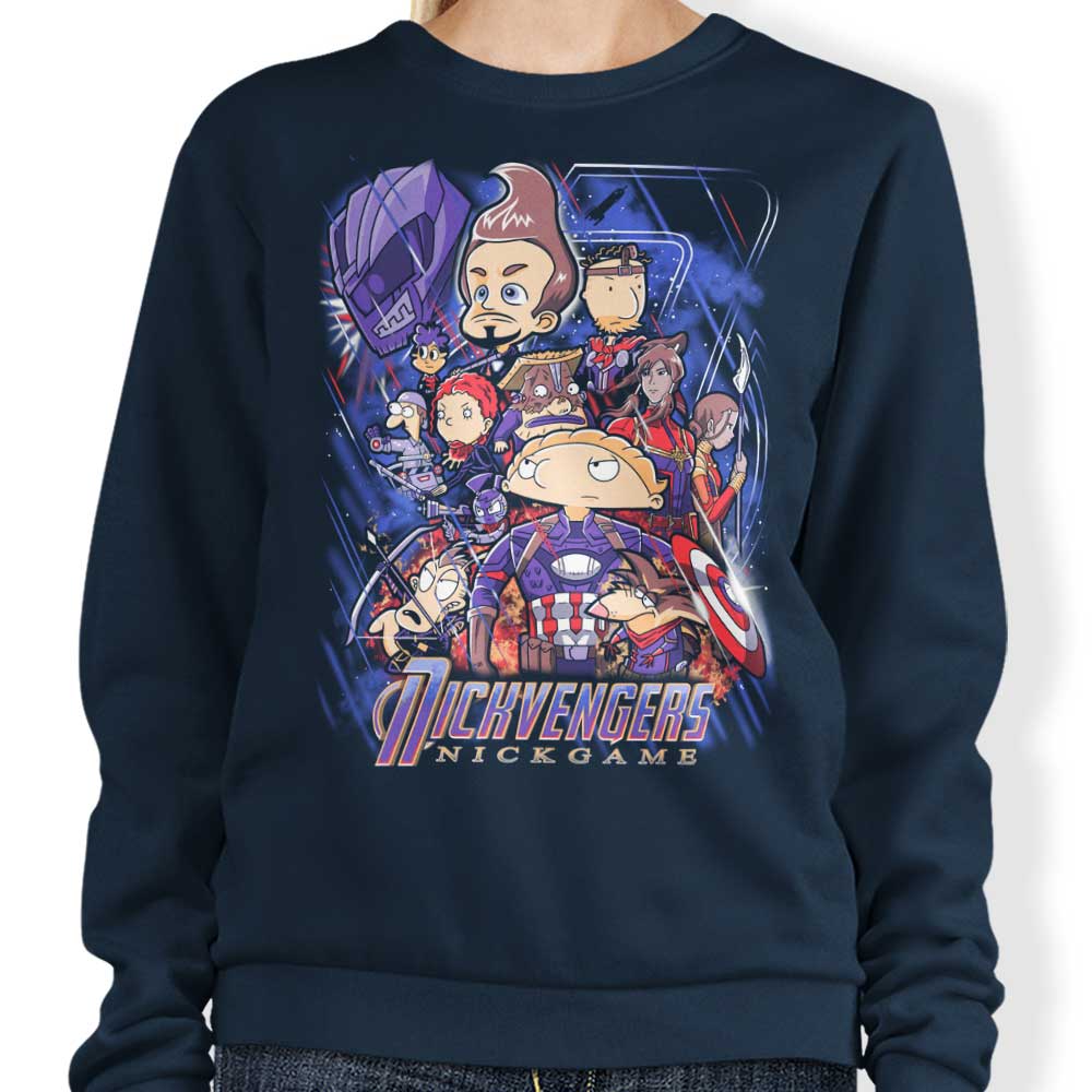 Nickgame Men's Crewneck Sweatshirt by Prime Premne Design